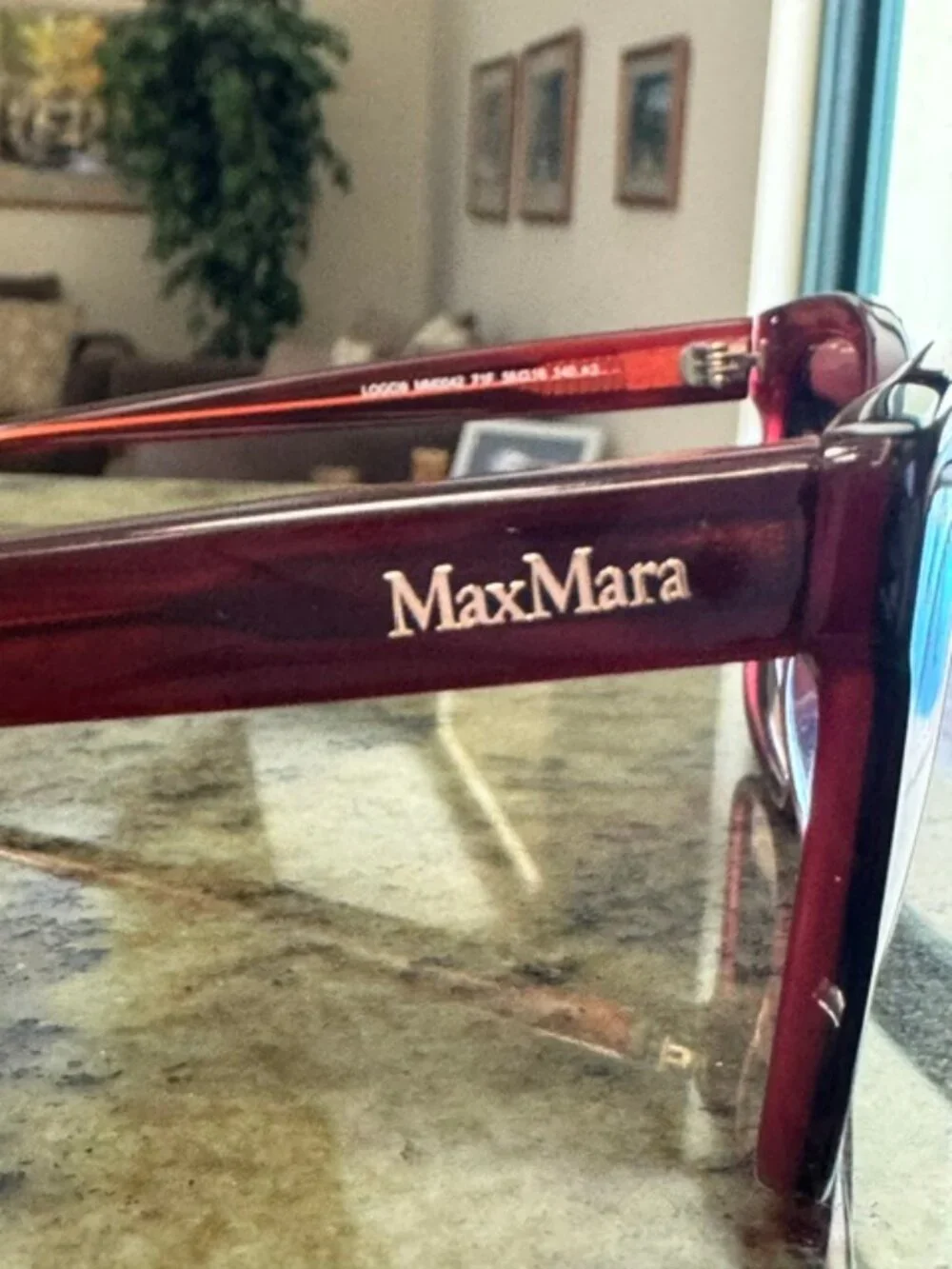 Max Mara MM0042 05B Bordeaux Cat-Eye Sunglasses 56-16-140 New w/Case FREE SHIP!!